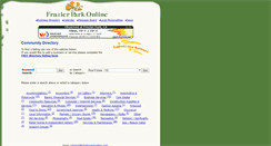 Desktop Screenshot of frazierparkonline.com